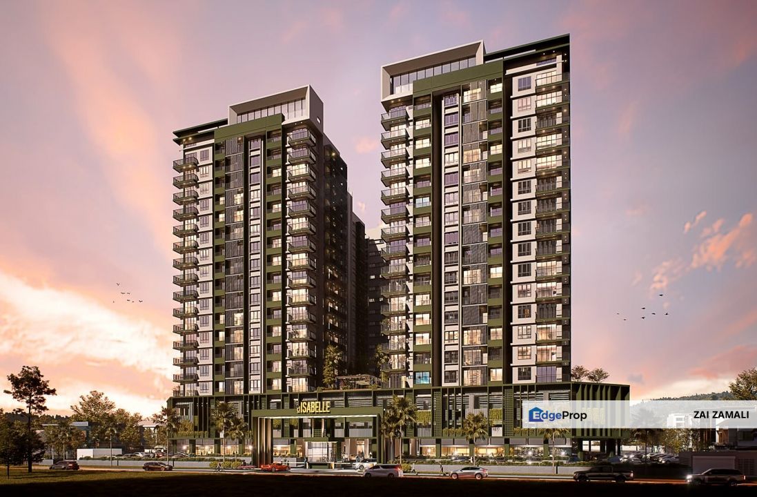 New GREEN HIGH RISE RESIDENTIAL BUILDING D'ISABELLE Service Apartment  for Sale!, Sarawak, Kuching