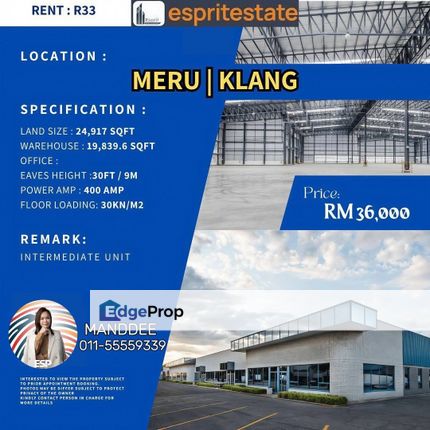 WTR/Kapar/19,839 SQFT/36,000, Selangor, Klang