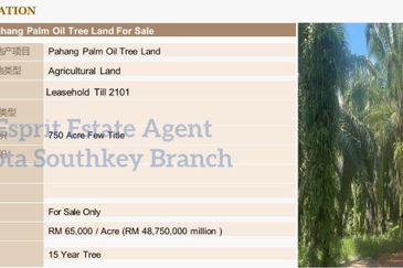SALE/PAHANG/750AC/RM48.75MIL