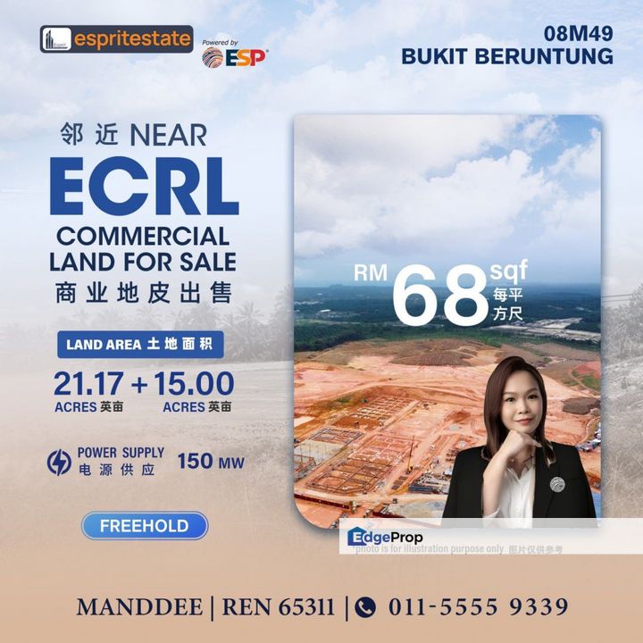 WTS/COMMERCIAL LAND/36.17 ACRE/2,962,080/BUKIT BERUNTUNG, Selangor, Bukit Jelutong