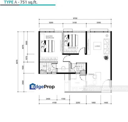 Gaya Resort Homes (Type B)/WTS 530K/3R2B2CP/896sqft/Bukit Rimau/Shah Alam, Selangor, Shah Alam