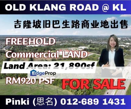 Commercial Land @ Old Klang Road,Mid Valley City for Sale, Kuala Lumpur, Mid Valley City