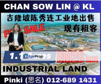 Industrial Land  @ Chan Sow Lin,Pudu,KL for Sale, Kuala Lumpur, Pudu