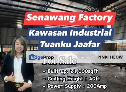 Warehouse @ Senawang Kawasan Industrial Tuanku Jaafar, Jalan Tampin Seremban , Negeri Sembilan, Seremban