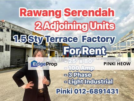 1.5 Storey Light Industry Factory  @ Sungai Choh Industry Area,Rawang , Selangor, Rawang