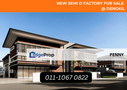 New Semi D factory for sale at Sepang, Selangor, Dengkil