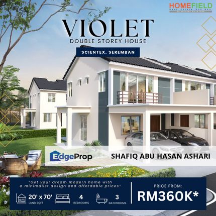 Limited Units Double Storey Scientex Seremban , Negeri Sembilan, Seremban