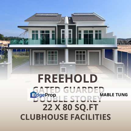 Freehold Gated Guarded Double Storey 22 x 80 sq.ft nr Bertam Cheng Tanjung Minyak Melaka, Melaka, Cheng