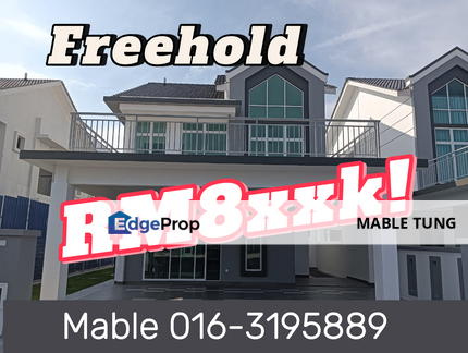 Freehold Gated Guarded Swimming pool Double Storey Semi D nr Cheng Bertam Melaka, Melaka, Cheng