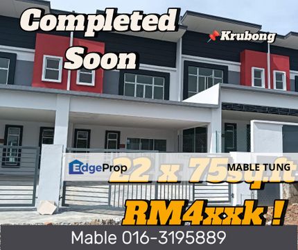 Completed Soon 22 x 75 Double Storey House Krubong Jaya Melaka nr Pay Fong 1, Melaka, Krubong