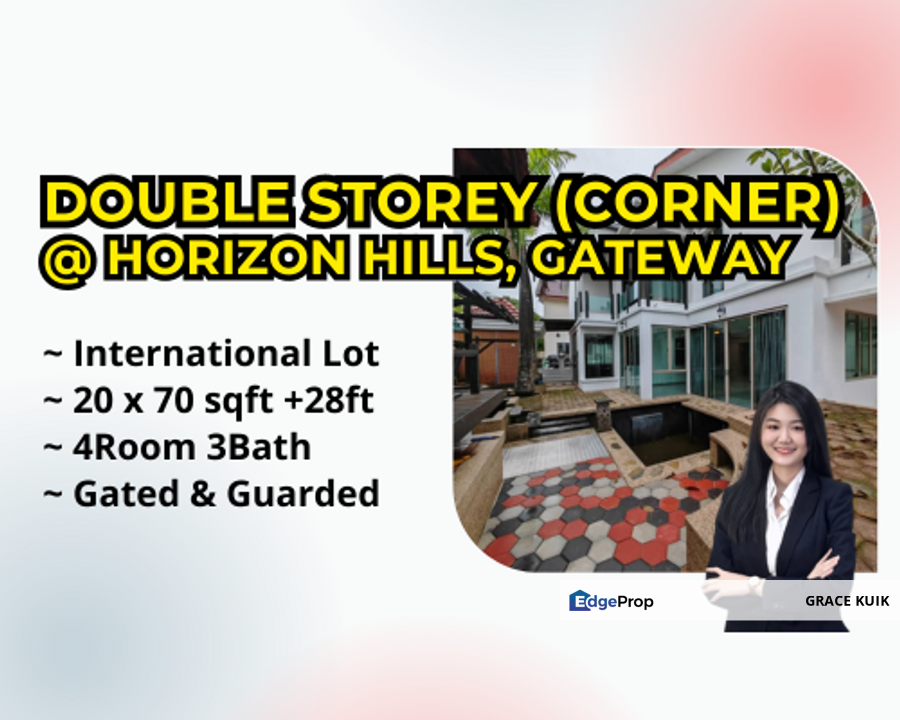 Double Storey Corner Lot for sale📍Horizon Hills GateWay for Sale RM1