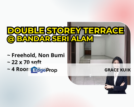 Double Storey Terrace For Sale 📍Bandar Seri Alam  , Johor, Masai