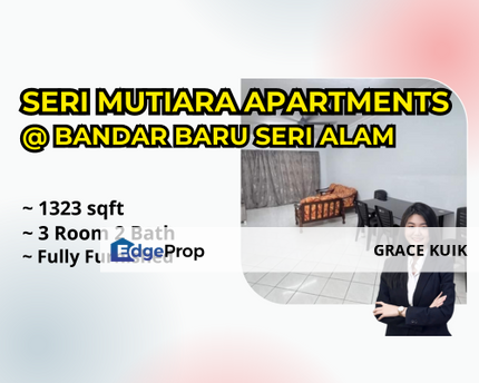 🌈Seri Mutiara Apartments, Bandar Baru Seri Alam, Masai🌈For Sale//First Time Buyer can Full Loan!!, Johor, Masai