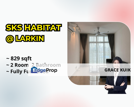 SKS HABITAT LARKIN 稀有单位, 好出租😍 装修美美✅ 地点美美✅ Larkin Area 靠近JB Town Near Larkin Bus Station 靠近巴士站🚌 , Johor, Johor Bahru