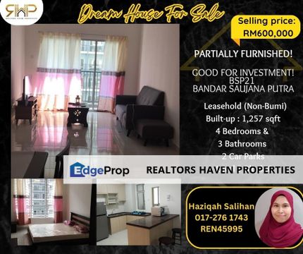 BSP21 Bandar Saujana Putra (Spacious Unit) For Sale , Selangor, Jenjarom