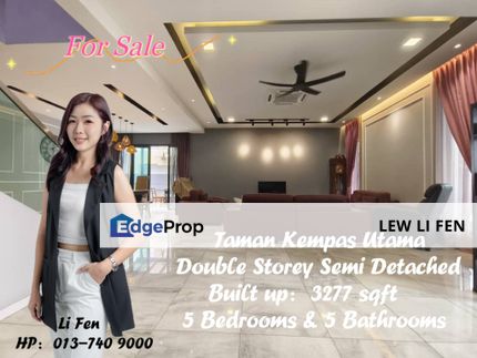 Taman Kempas Utama Double Storey Semi Detached, Johor, Johor Bahru