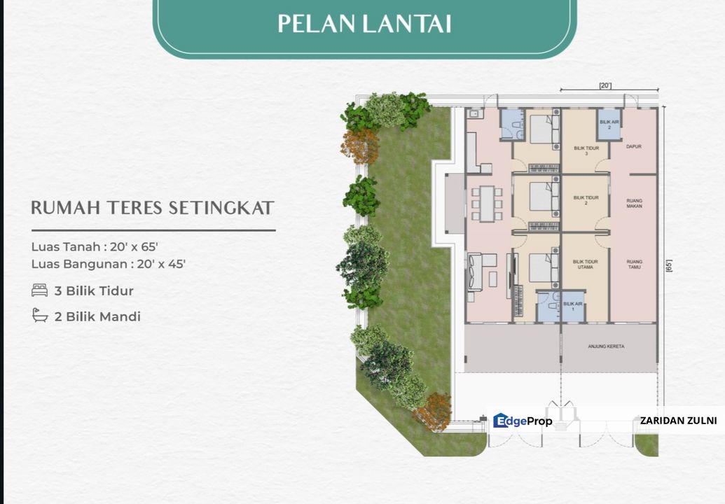 Single Storey Bernam Jaya, Selangor, Sabak Bernam