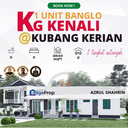 Banglo Setingkat Setengah Split Level Design di Kg Kenali Kubang Kerian, Kelantan, Kota Bharu