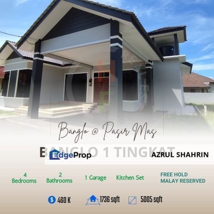 Banglo Setingkat Moden Design Kampung Binjal, Kubang Terap, Pasir Mas, Kelantan, Pasir Mas