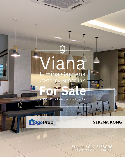 📣 DesignerHouse Viana @ Elmina Gardens Spacious 2 Storey Superlink House for SALE!, Selangor, Subang