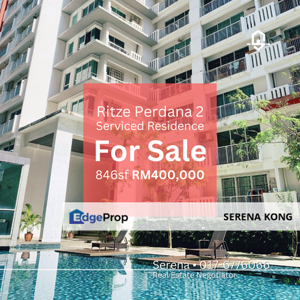 Fully Furnished Ritze Perdana 2 Serviced Residence 846sf for SALE, Selangor, Damansara Perdana