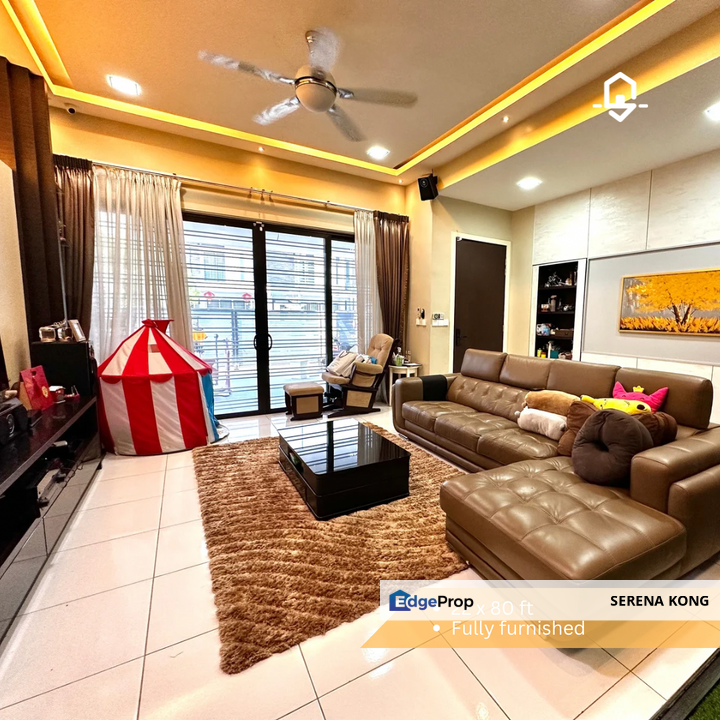 Fully Furnished & Renovated Mulberry Grove Denai Alam 2 Storey Link House for SALE!, Selangor, Shah Alam