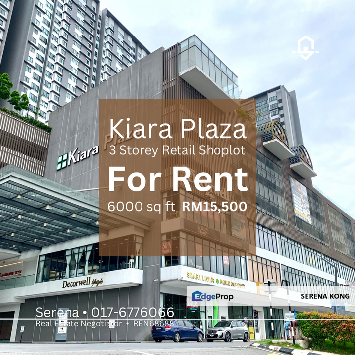 Kiara Plaza Semenyih 3 Storey Retail Shoplot for RENT!! Showroom ...