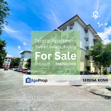 📣 Convenience stayed!! Teratai Apartment Taman Sutera Kajang for SALE!, Selangor, Kajang