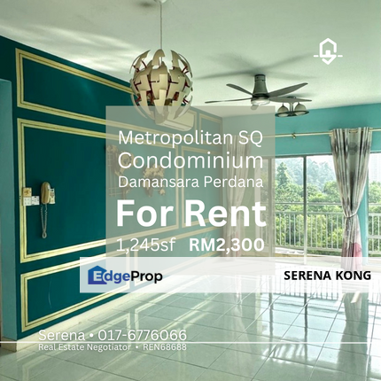 📣 Prime & abundant location, Metropolitan Square D’sara Perdana Condo for RENT!, Selangor, Damansara Perdana