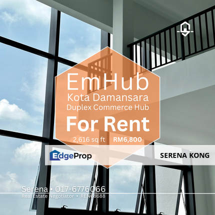 📣 Ready to Move in EmHub Kota Damansara Duplex Commerce Hub for Rent!, Selangor, Kota Damansara