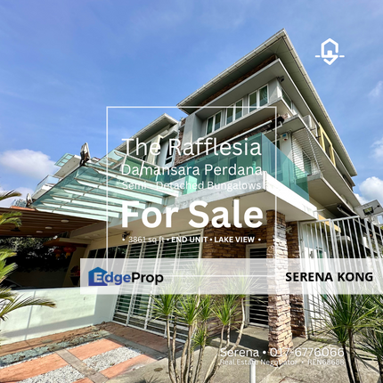 📣 Lake View The Rafflesia @ D’sara Perdana End Unit 3 Storey Semi Detached Bungalows for SALE!, Selangor, Damansara Perdana