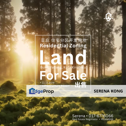 📣 Infrastructure Ready Kota Kinabalu Residential Zoning Land for Sale! 亚庇住宅分区开发用地出售!, Sabah, Kota Kinabalu