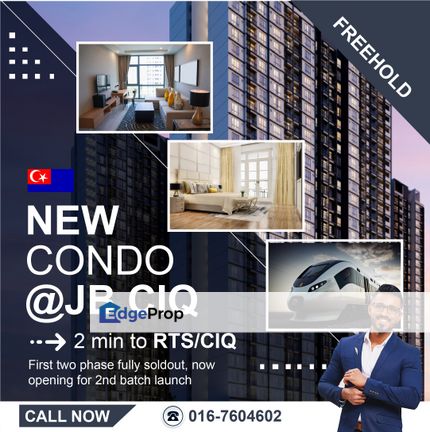 JB CIQ Freehold Service Apartment [2 min to CIQ/RTS/JB town], Johor, Johor Bahru