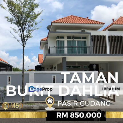 JOHOR DOUBLE STOREY SEMI-D NEAR TO KPJ Pasir Gudang Specialist Hospital, Johor, Pasir Gudang