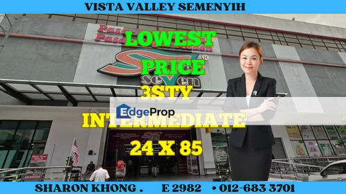 Limited freehold shoplot for sale at Vista Valley Semenyih , Selangor, Semenyih