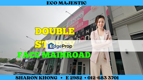 Double storey shoplot face mainroad , Selangor, Beranang