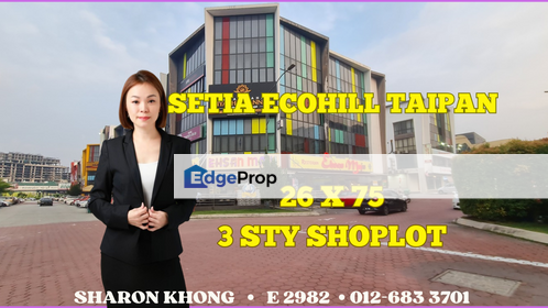 Ecohill Taipan huge shoplot facing mainroad , Selangor, Semenyih