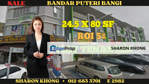 High ROI shoplot for sale at Bandar Puteri Bangi , Selangor, Kajang