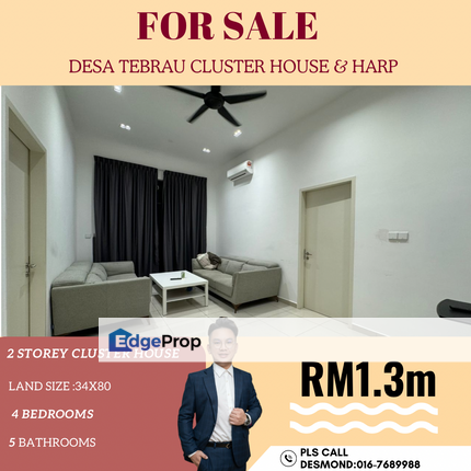 Desa Tebrau/Cluster House/Harp, Johor, Johor Bahru