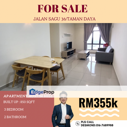 ARC Apartment Austin Hill/jalan sagu 36/Taman Daya, Johor, Johor Bahru