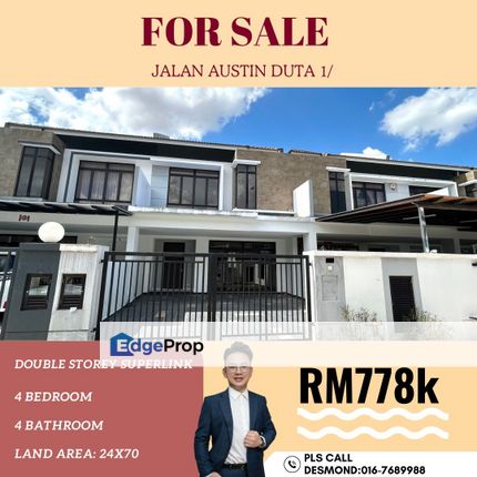 Jalan Austin Duta 1/Double Storey Superlink/, Johor, Johor Bahru