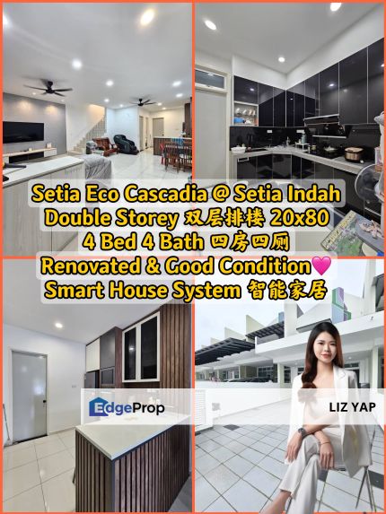 Renovated with Smart House System Eco Casadia Eco Summer Mount Austin, Johor, Johor Bahru