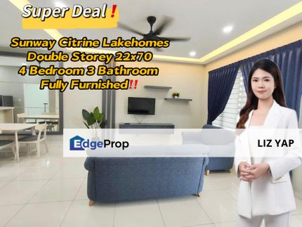 Cheapest Double Storey Sunway Citrine Lakehomes Iskandar Puteri Medini, Johor, 