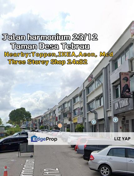 Three Storey Shop in Desa Tebrau Jalan Harmonium 23/12 for Sale, Johor, Johor Bahru