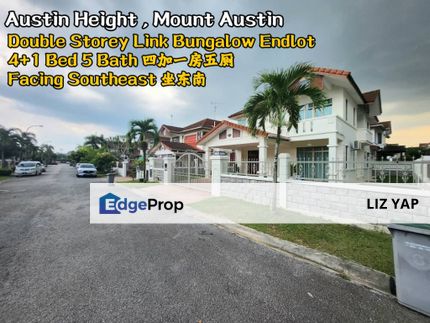 Double Storey Link Bungalow Endlot in Austin Height Mount Austin, Johor, Johor Bahru