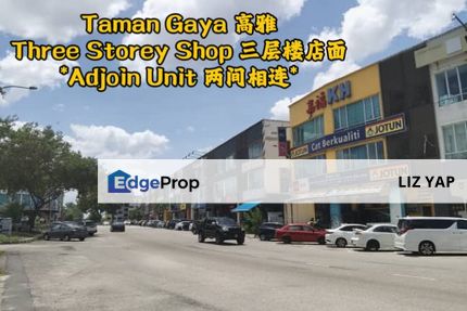 Three Storey Shop Crowded Area in Taman Gaya Ulu Tiram , Johor, Ulu Tiram