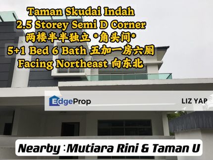 2.5 storey semi-d house in Indah Heights, Johor, Skudai