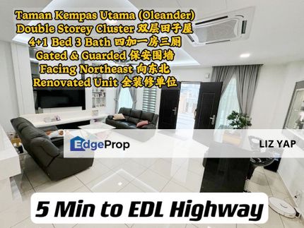 Double storey cluster house in Kempas Oleander Residential, Johor, Johor Bahru