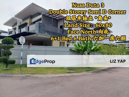 Double storey semi-d house in Taman Nusa Duta, Johor, Johor Bahru