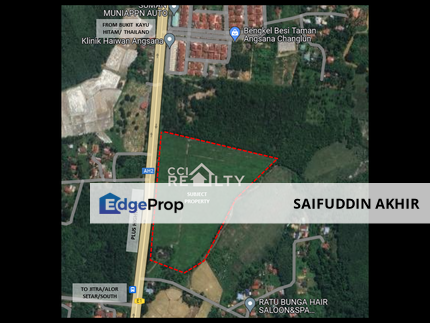 [Freehold, 1st Layer] 26acres Land fronting PLUS Highway in Changlun, Kedah, Jitra